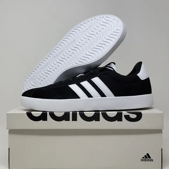 Adidas VL Court 3.0 Men's Size 11 Sneakers Casual Skate Black White ID6278 New