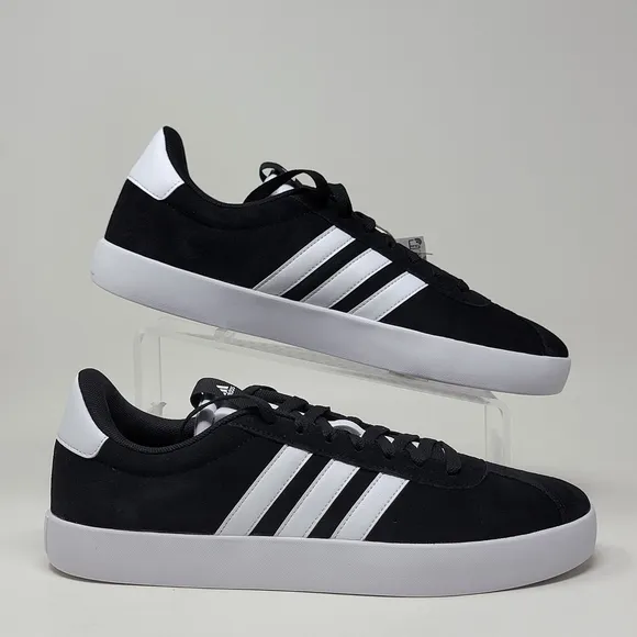 Adidas VL Court 3.0 Men's Size 11 Sneakers Casual Skate Black White ID6278 New