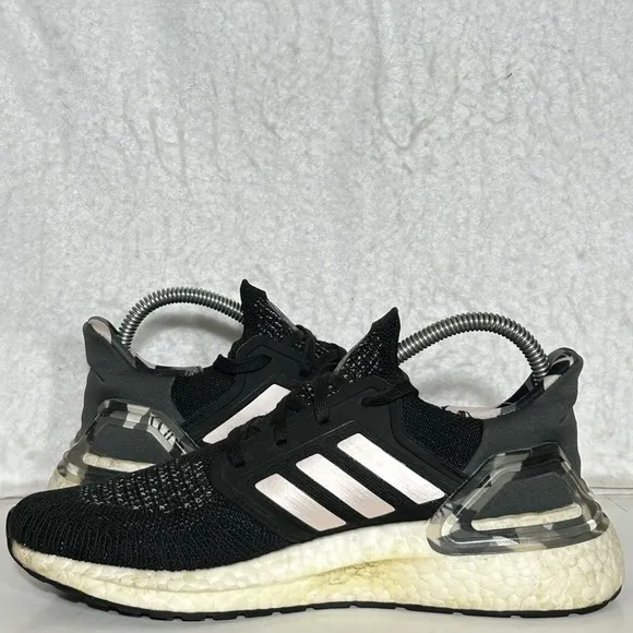 Adidas Womens Black Grey Ultra Boost 20 Running Athletic Sneakers Shoes SZ US 7
