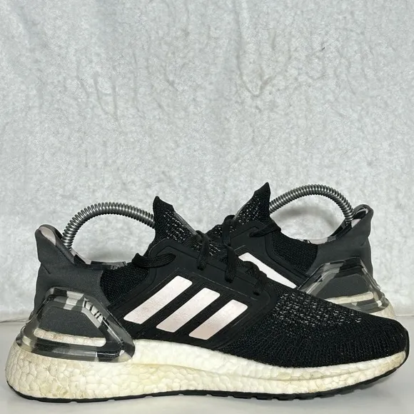 Adidas Womens Black Grey Ultra Boost 20 Running Athletic Sneakers Shoes SZ US 7