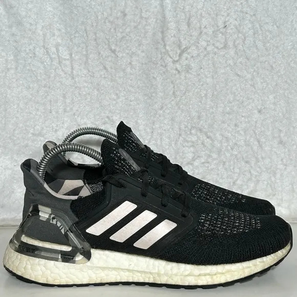Adidas Womens Black Grey Ultra Boost 20 Running Athletic Sneakers Shoes SZ US 7