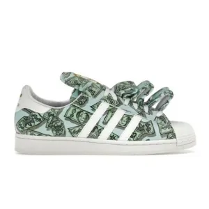 adidas x Jeremy Scott Money Print Superstar Men's Sneakers Shoes HP6596 Mens 8.5