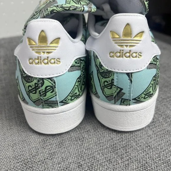 adidas x Jeremy Scott Money Print Superstar Men's Sneakers Shoes HP6596 Mens 8.5