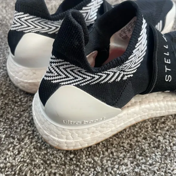 Adidas X Stella McCartney Ultra Boost X 3D Black Sneakers Size 6 1/2