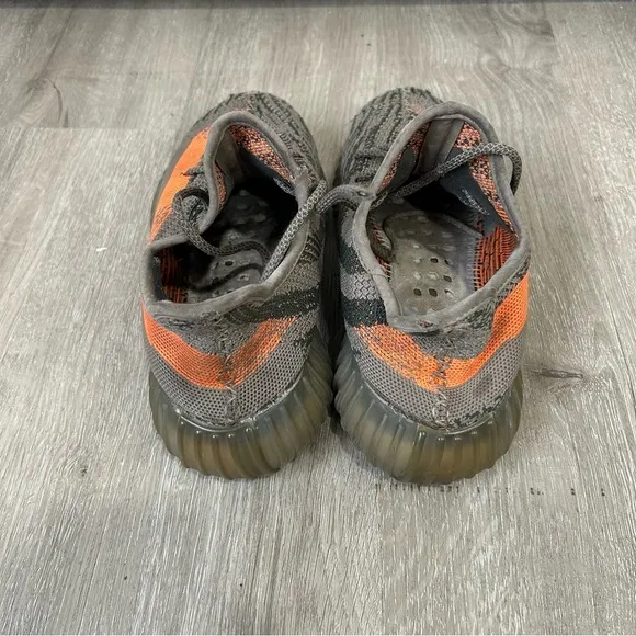 Adidas Yeezy Boost 350 V2 'Beluga Reflective' Gray Orange Sneakers Men’s Size 9