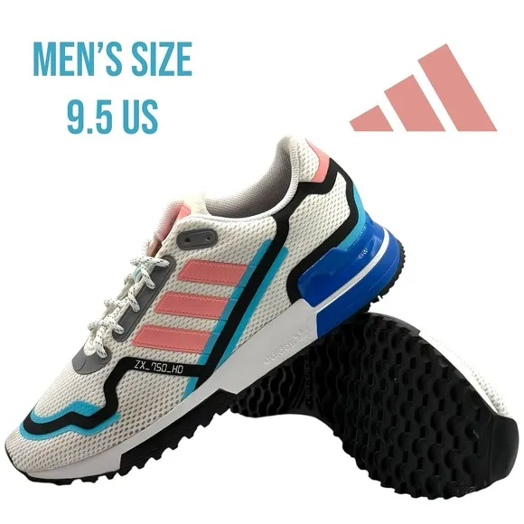 adidas ZX 750 HD Glow Pink Men's Size 9.5 FV2872 Running Shoes Retro Streetwear