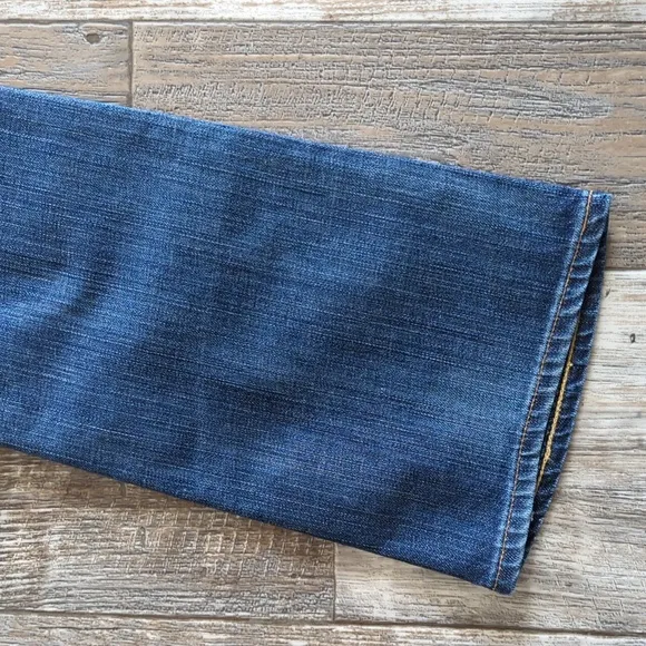 ADRIANO GOLDSCHMIED bootcut jeans style #HN1013-PUR med wash lowrise 25x35L tall