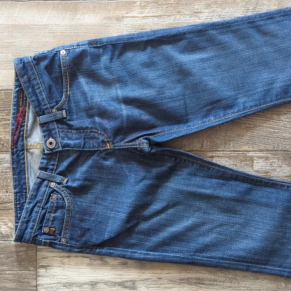 ADRIANO GOLDSCHMIED bootcut jeans style #HN1013-PUR med wash lowrise 25x35L tall