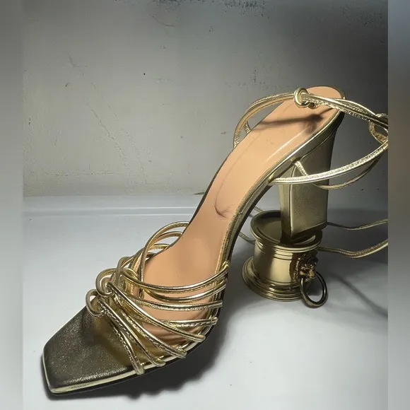 Aeyde shoes / NWT Aeyde daysi leather gold sandals / colors sz 40