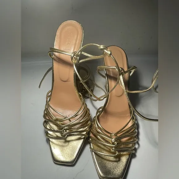 Aeyde shoes / NWT Aeyde daysi leather gold sandals / colors sz 40