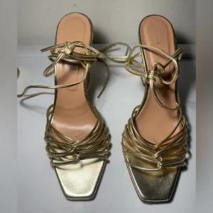 Aeyde shoes / NWT Aeyde daysi leather gold sandals / colors sz 40