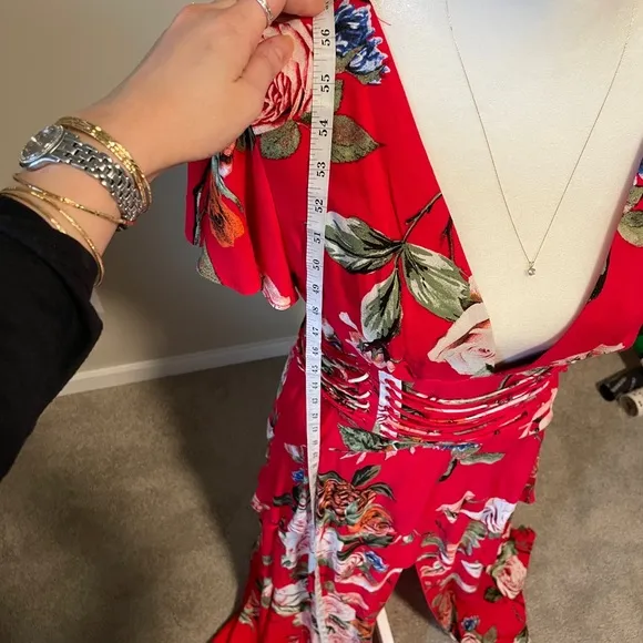 AFRM X NordstromCollection Red Garden Dress