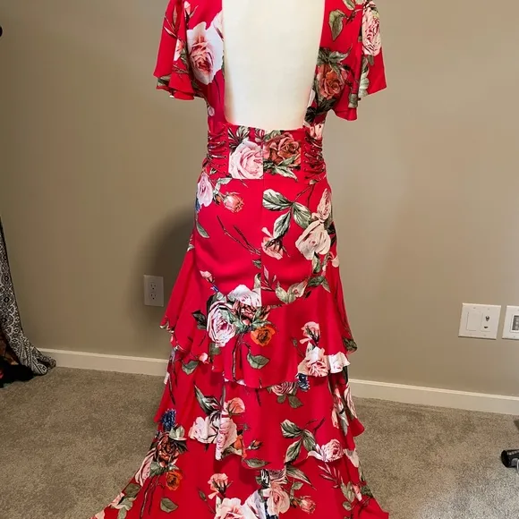 AFRM X NordstromCollection Red Garden Dress