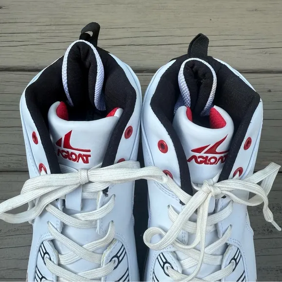 Agloat Retractable Roller Skate Shoes Heelys Lace Up White Shoes size 10
