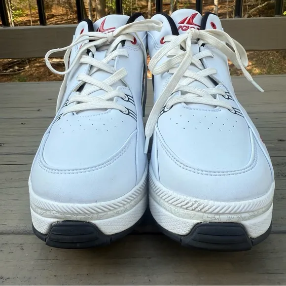 Agloat Retractable Roller Skate Shoes Heelys Lace Up White Shoes size 10