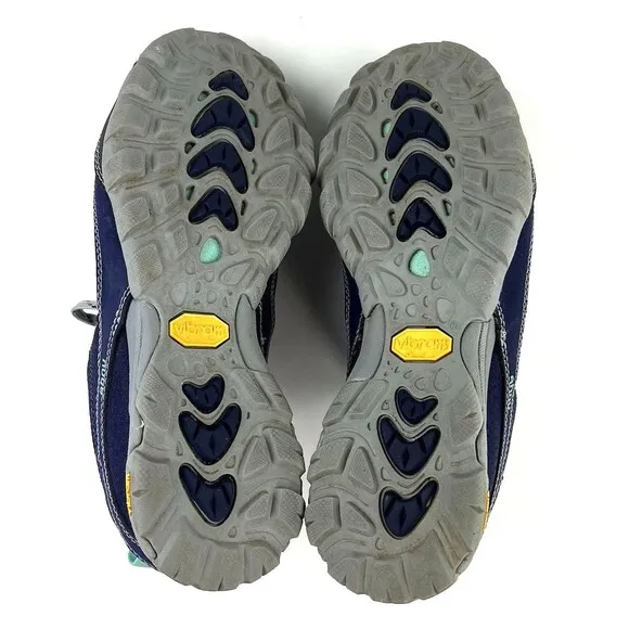 Ahnu Womens Sugarpine Waterproof Trail Hiking Shoes Majestic Blue Size 6.5