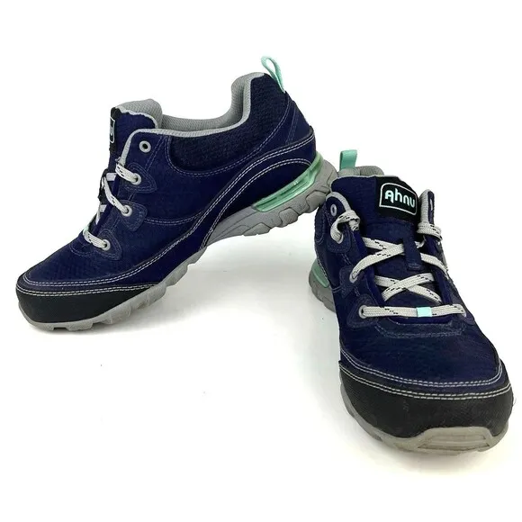 Ahnu Womens Sugarpine Waterproof Trail Hiking Shoes Majestic Blue Size 6.5
