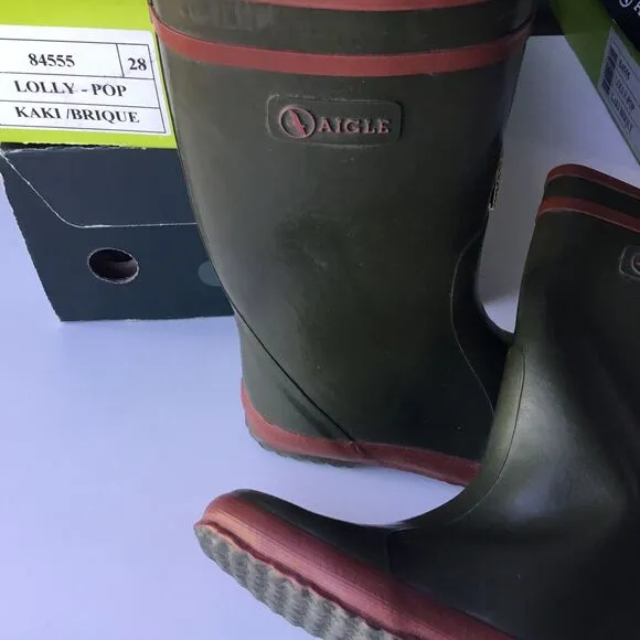 Aigle Unisex Lolly Pop Kaki 84555 Size 10.5