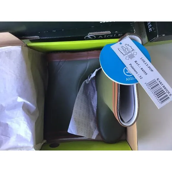 Aigle Unisex Lolly Pop Kaki 84555 Size 14.5