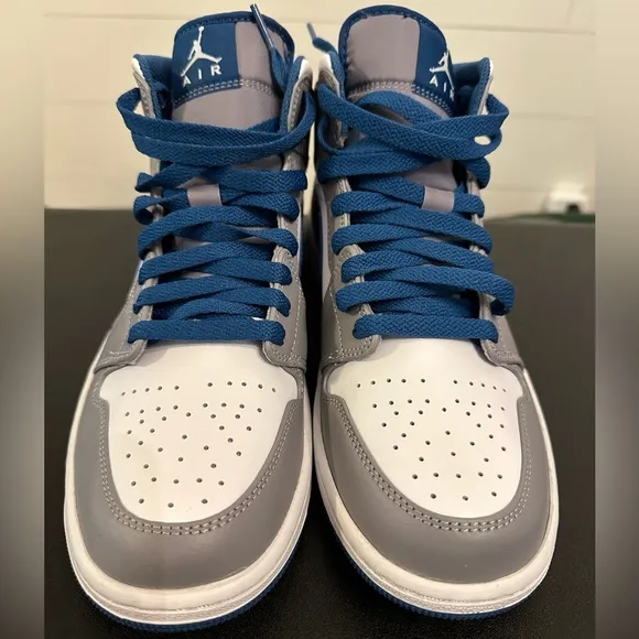 Air Jordan 1 Mid - Cement Grey/True Blue/ White (9M/10.5W)