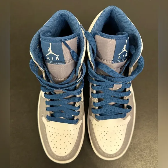 Air Jordan 1 Mid - Cement Grey/True Blue/ White (9M/10.5W)