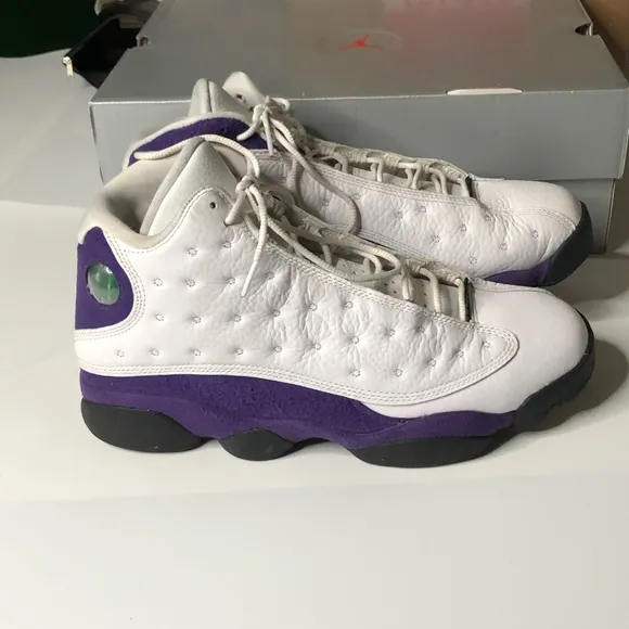 Air Jordan 13 Lakers Mens Size 10 Sneakers Shoes