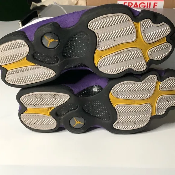 Air Jordan 13 Lakers Mens Size 10 Sneakers Shoes