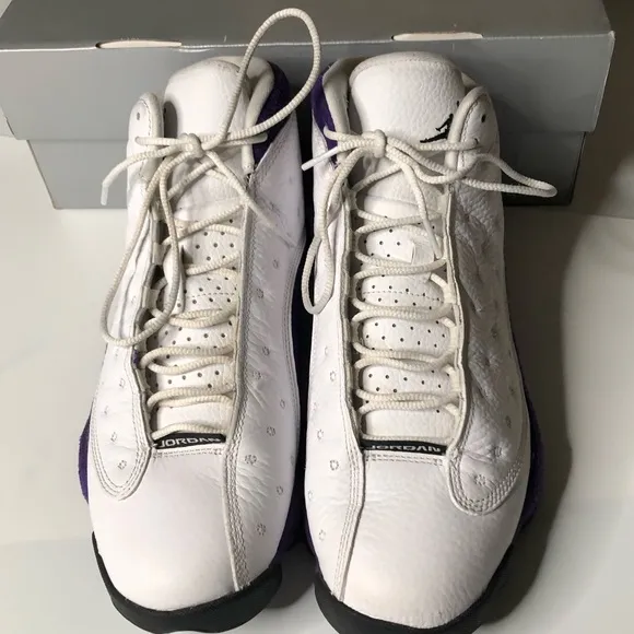 Air Jordan 13 Lakers Mens Size 10 Sneakers Shoes
