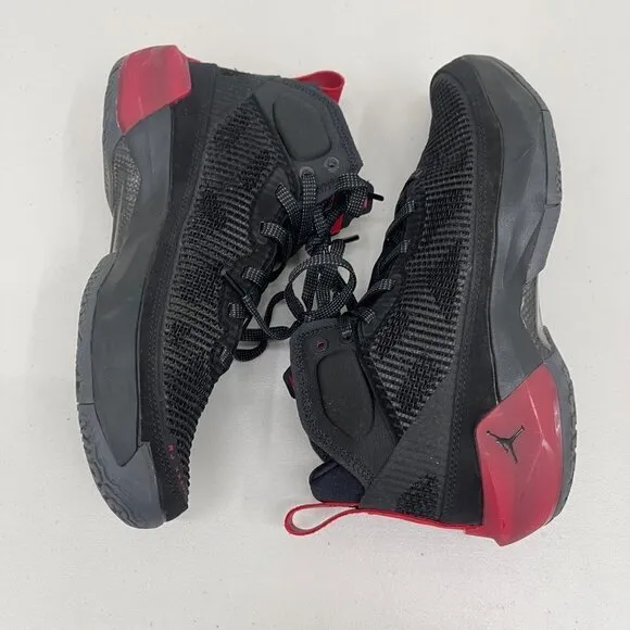 Air Jordan 37 Stunt Black Red Basketball Sneakers Shoes DD7421-007 Boys Youth 7Y