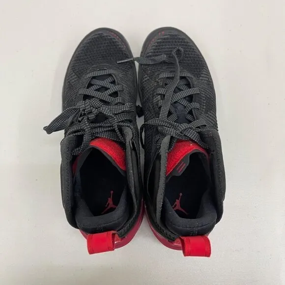Air Jordan 37 Stunt Black Red Basketball Sneakers Shoes DD7421-007 Boys Youth 7Y