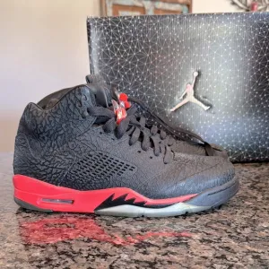 Air Jordan 3Lab5  Black and Red Sneakers EUC 10.5