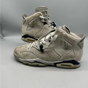 Air Jordan 6 Retro &quot;Georgetown&quot; GS Size 7Y Grey Basketball Shoes