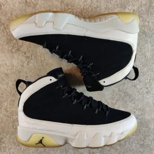 Air Jordan 9 Retro City of Flight Mens Size 9 Black White Gold Sneakers *Clean.