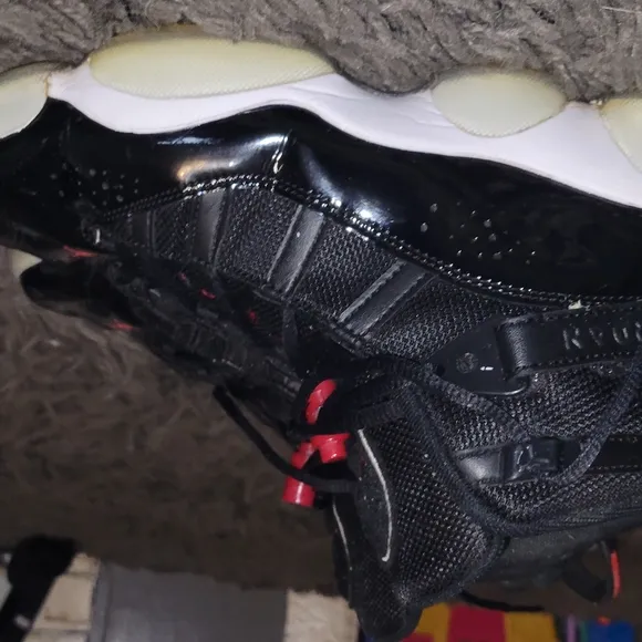 Air Jordan Black and Red Sneakers