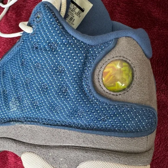Air Jordan Blue and White Sneakers