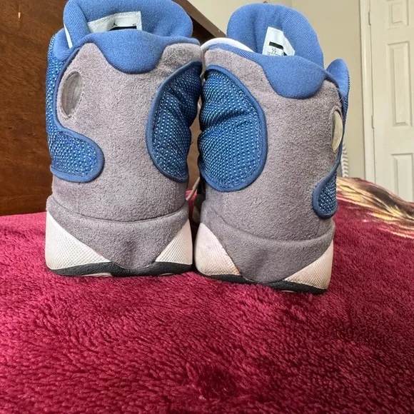 Air Jordan Blue and White Sneakers