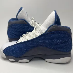 Air Jordan Blue and White Sneakers