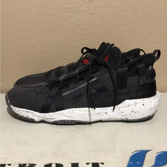 Air Jordan Crater Black Red Gray Sneakers Shoes Men’s 14 Recycled Material