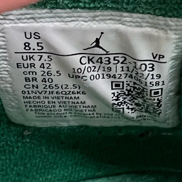 Air Jordan Shoes Mens 8.5 Retro Wings 2020 CK4532-103 Sneakers