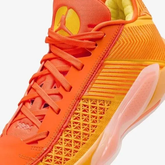 Air Jordan 38 Low FV3945-700 Sneakers Women's 8.5 Orange Basketball Shoes TF2216