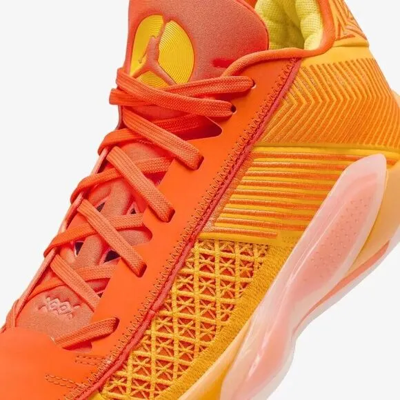 Air Jordan 38 Low FV3945-700 Sneakers Women's 8.5 Orange Basketball Shoes TF2216