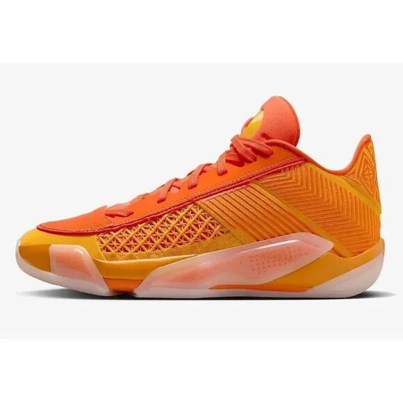 Air Jordan 38 Low FV3945-700 Sneakers Women's 8.5 Orange Basketball Shoes TF2216