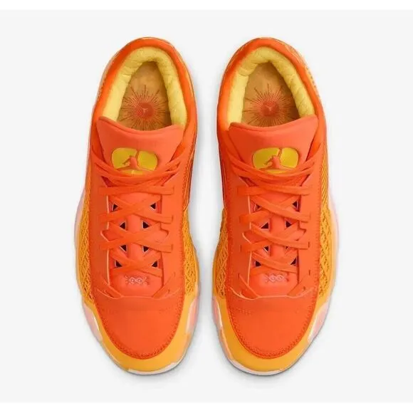 Air Jordan 38 Low FV3945-700 Sneakers Women's 8.5 Orange Basketball Shoes TF2216