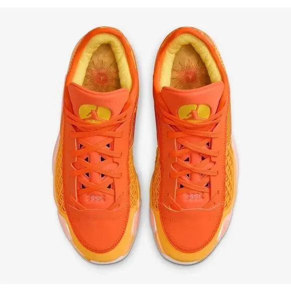 Air Jordan 38 Low FV3945-700 Sneakers Women's 8.5 Orange Basketball Shoes TF2216