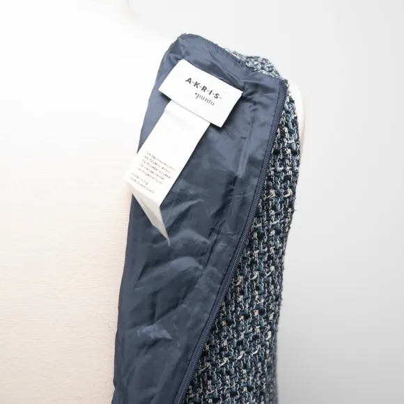Akris Punto. Sleeveless Denim Tweed Shift Dress.