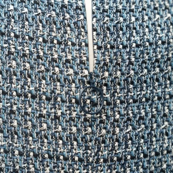 Akris Punto. Sleeveless Denim Tweed Shift Dress.