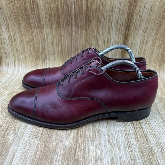 Alden 923 Men's Size 10 A/C Oxblood Leather Oxford Cap Toe Dress Shoes