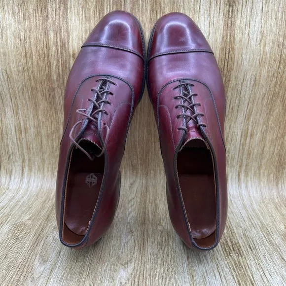 Alden 923 Men's Size 10 A/C Oxblood Leather Oxford Cap Toe Dress Shoes