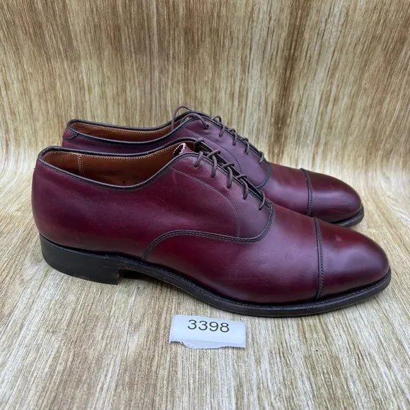 Alden 923 Men's Size 10 A/C Oxblood Leather Oxford Cap Toe Dress Shoes