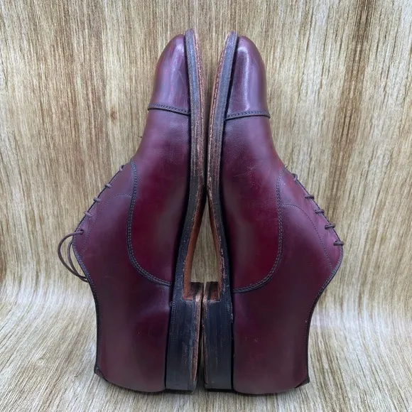 Alden 923 Men's Size 10 A/C Oxblood Leather Oxford Cap Toe Dress Shoes